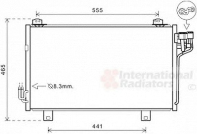 VAN WEZEL 27005261 -  Конденсатор, кондиционер